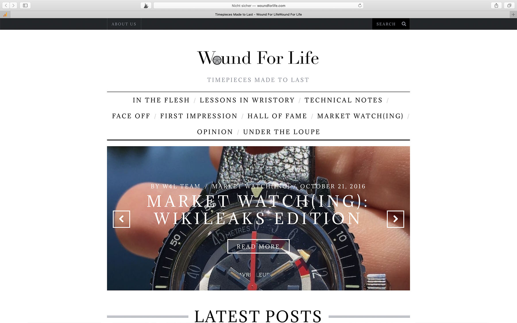 Watch Blogs wound for life