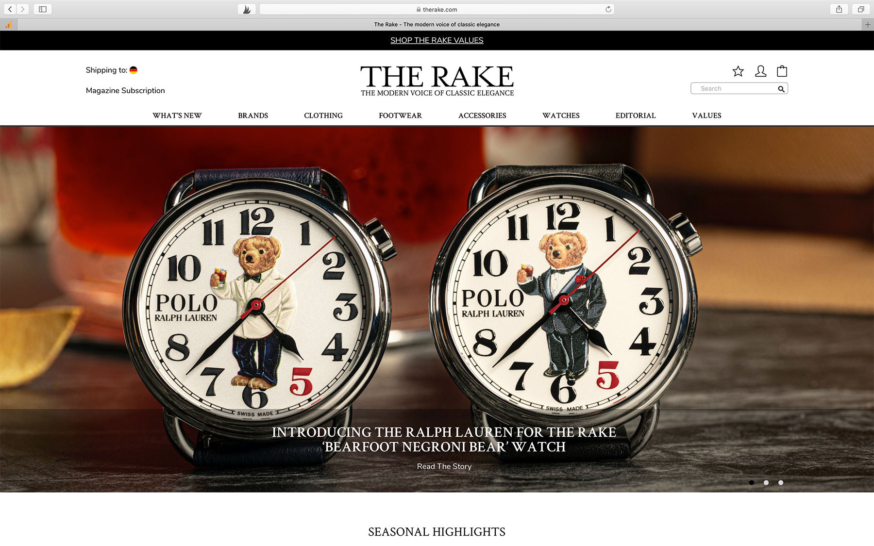 Watch Magazine The Rake