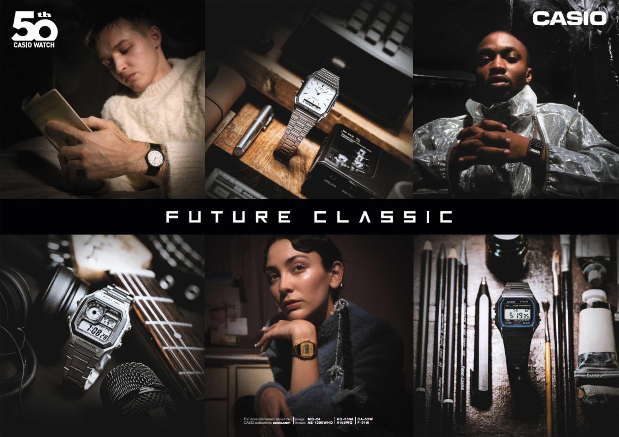Meistverkaufte Uhren aller Zeiten - Casio feiert 50 Jahre Uhren mit seinen Design Klassikern 