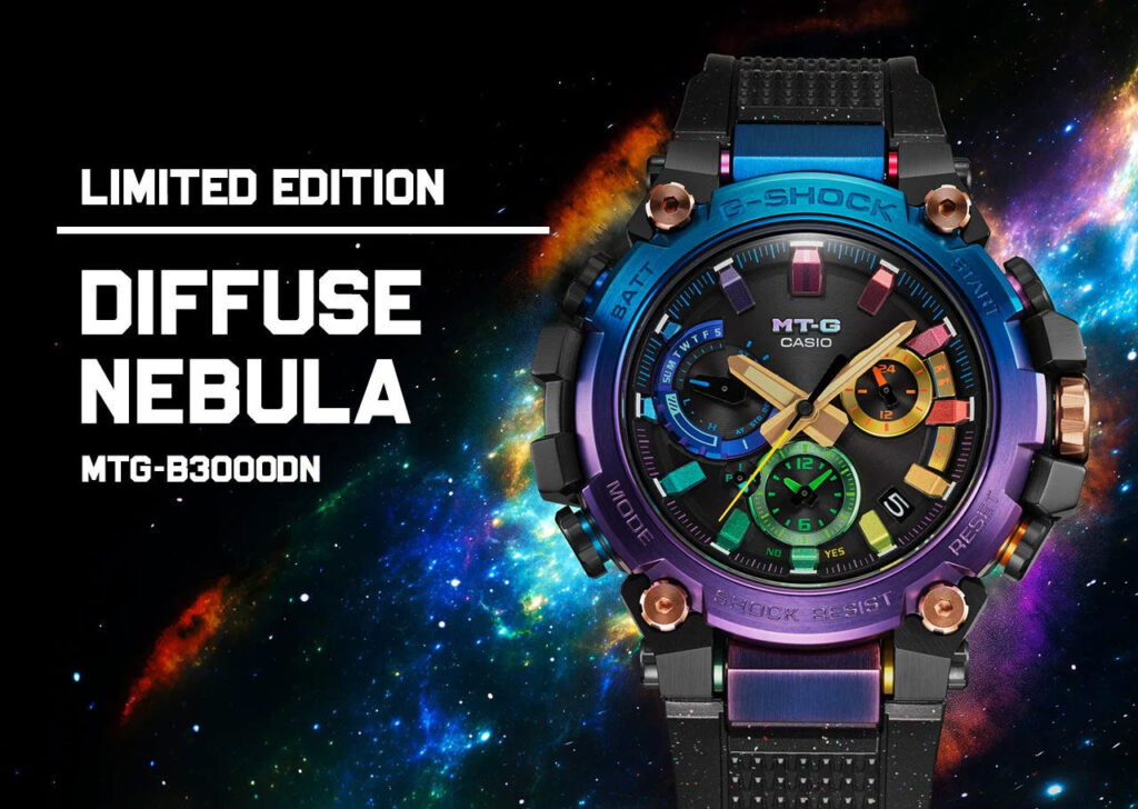 New In Casio G-SHOCK MTG-B3000DN-1AER Diffuse Nebula